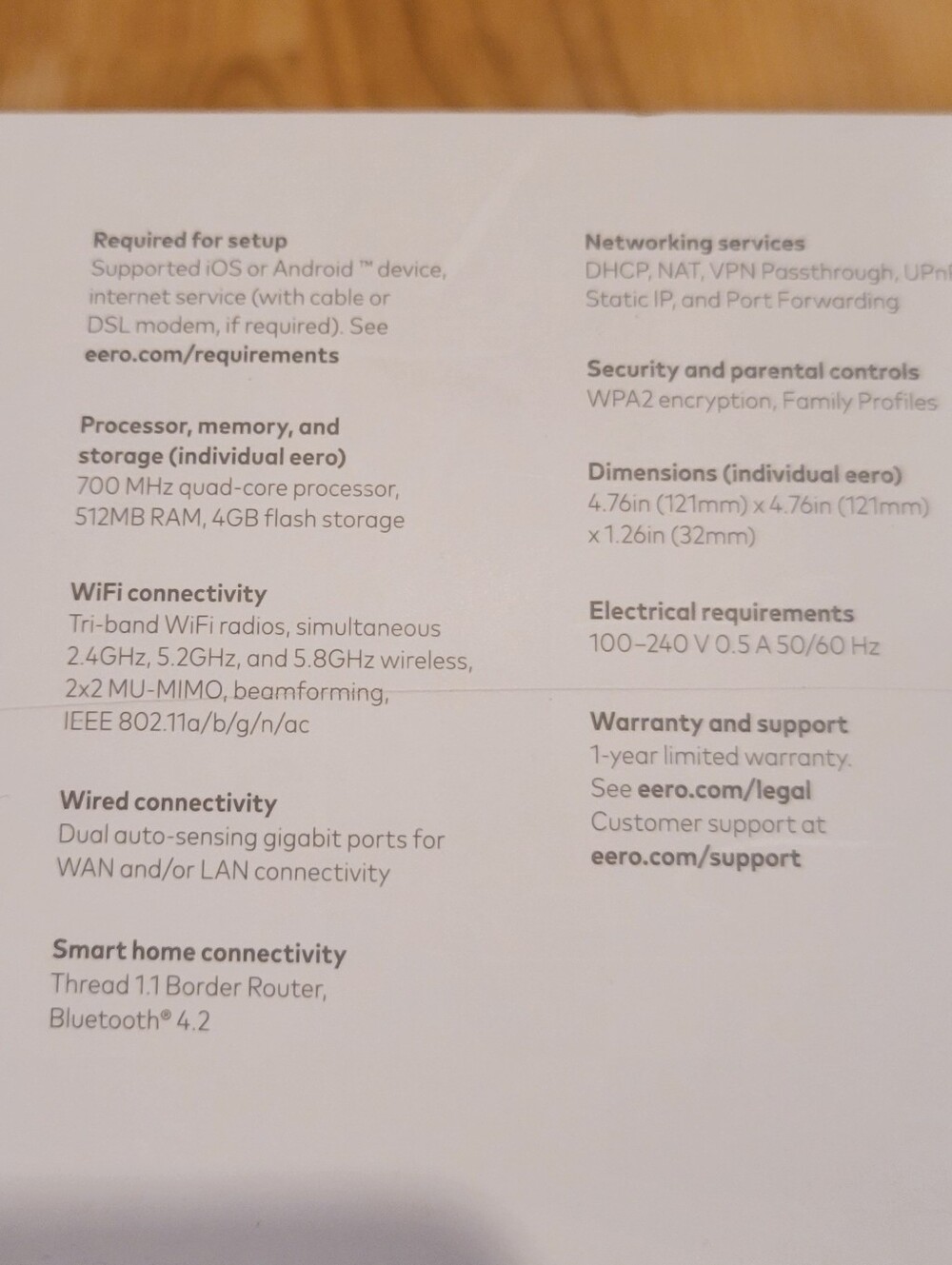 eero Pro WiFi System White Mesh Router 3-Pack 2nd Generation B010301 - Picture 10 of 15